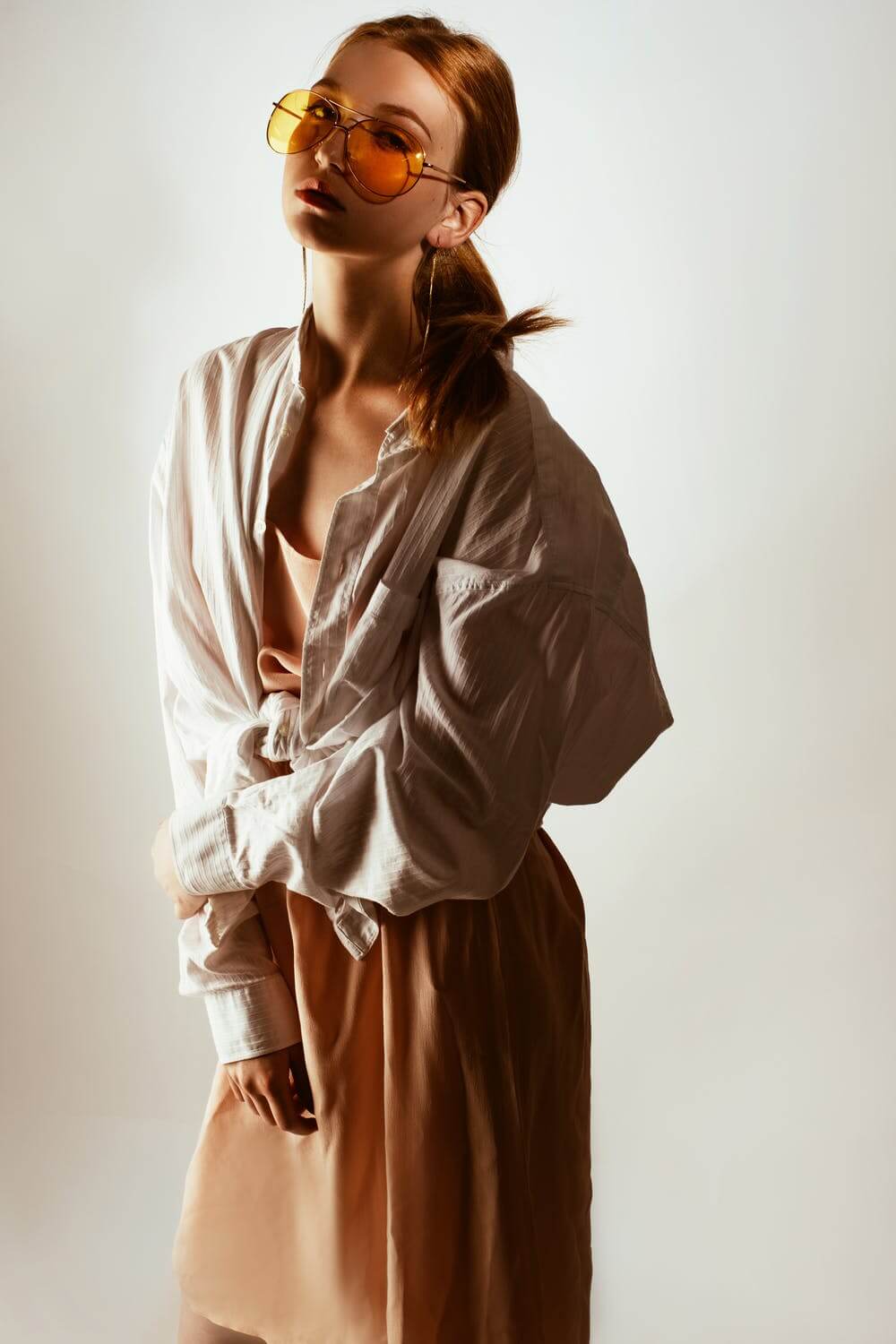 a woman wearing a dress