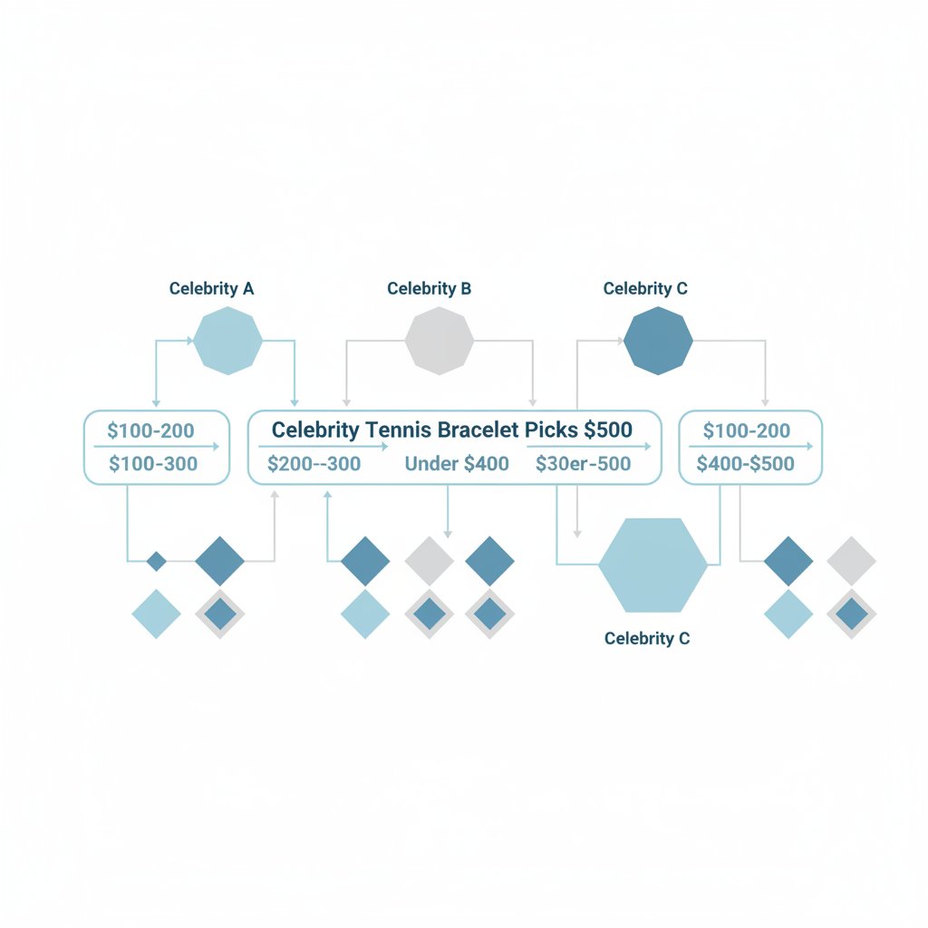 celebrity tennis bracelet picks under $500: what stars are buying - infographic 4 illustration