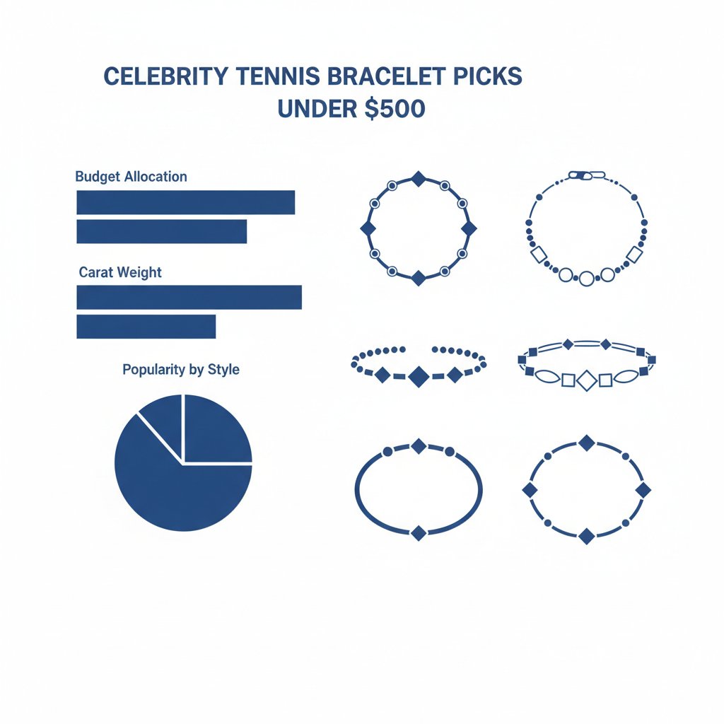 celebrity tennis bracelet picks under $500: what stars are buying - chart 6 illustration