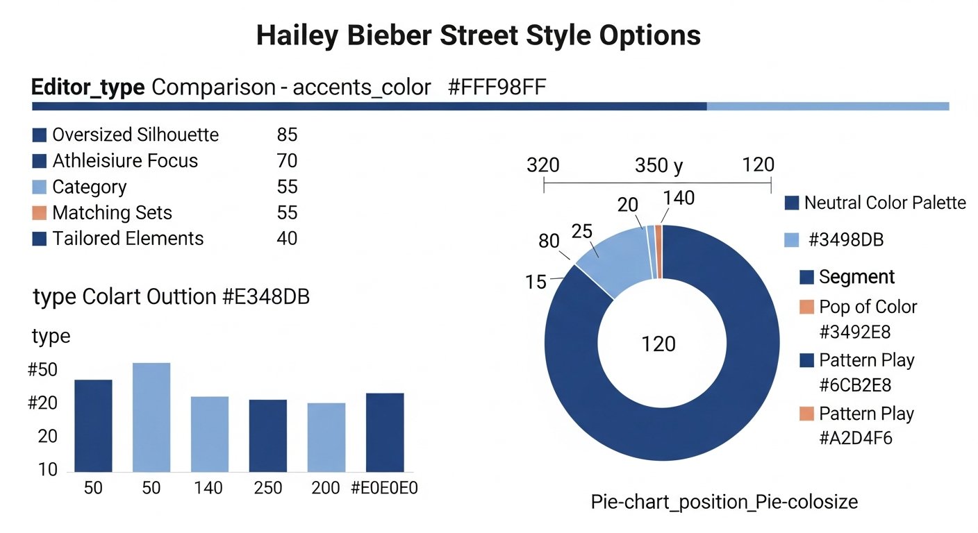 hailey bieber street style - chart 6 illustration